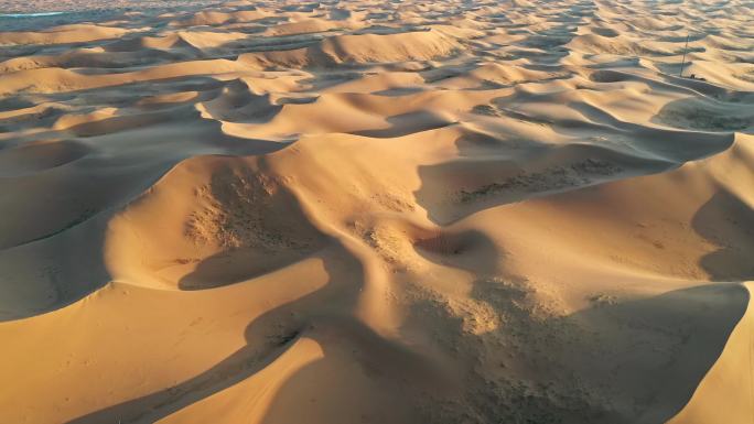 沙漠腹地航拍素材视频