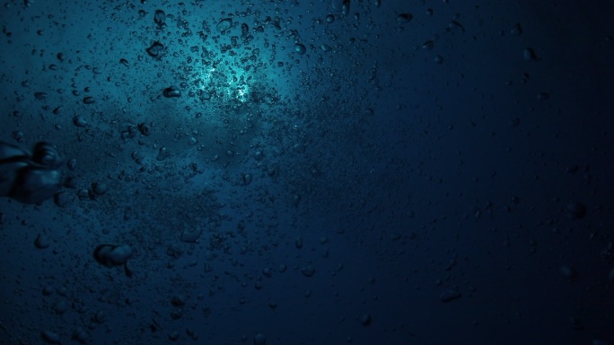 水下运动的气泡背景