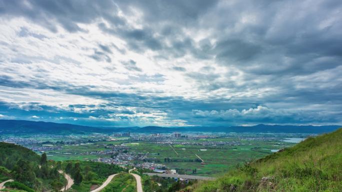 【正版素材】云南玉溪江川大景2