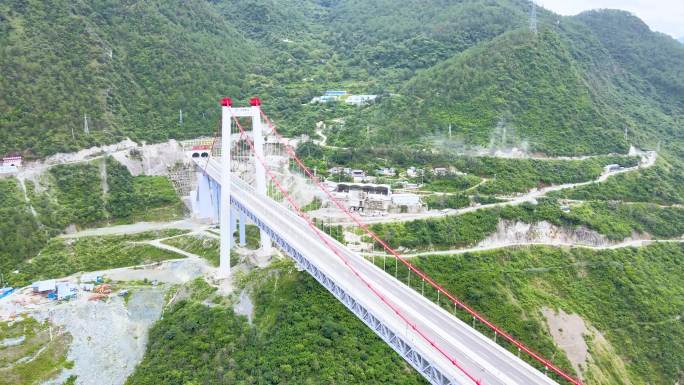 4K航拍云南金沙江大桥中国基建
