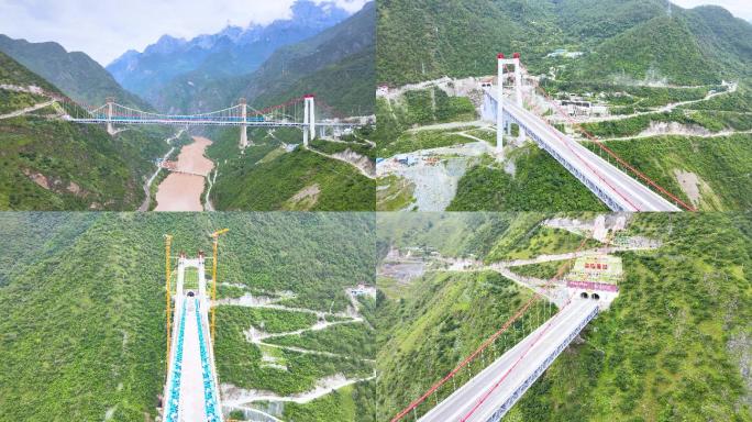 4K航拍云南金沙江大桥中国基建