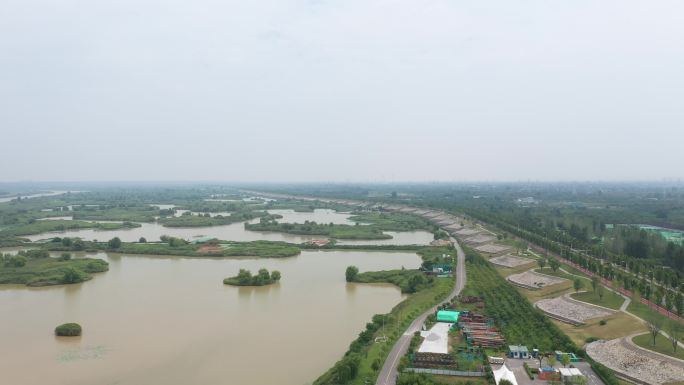 浐灞湿地公园航拍