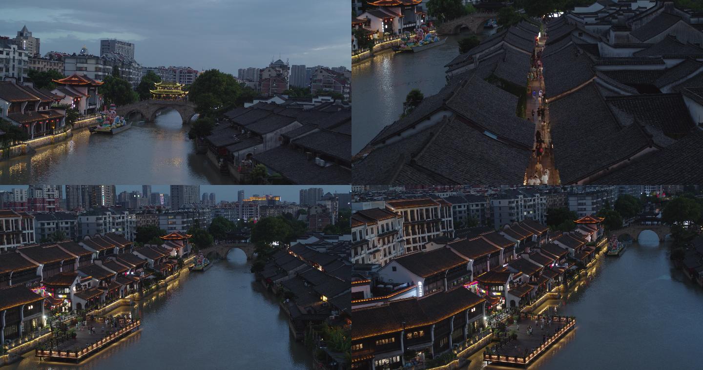 高质量海宁古镇夜景