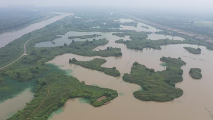 浐灞湿地公园航拍