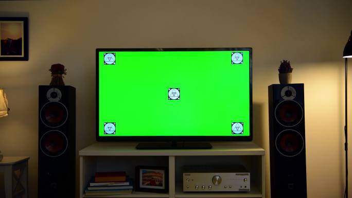 绿色屏幕的电视电脑电视音频没有信号
