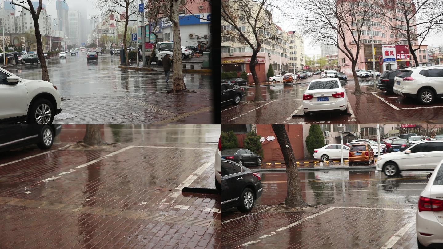 雨天街景 毛毛雨