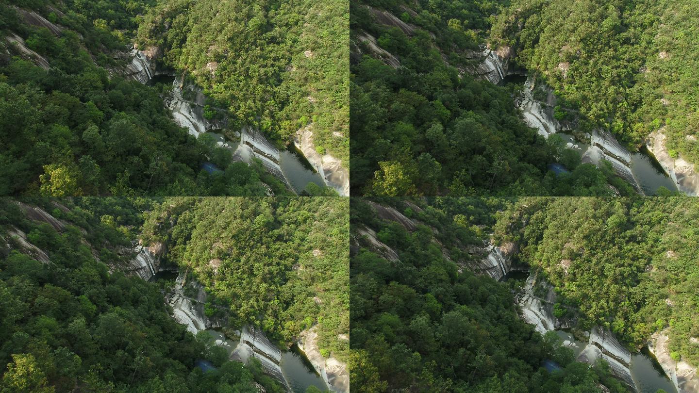 西峡龙潭沟瀑布航拍