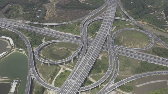 高速公路互通 立交桥 车流