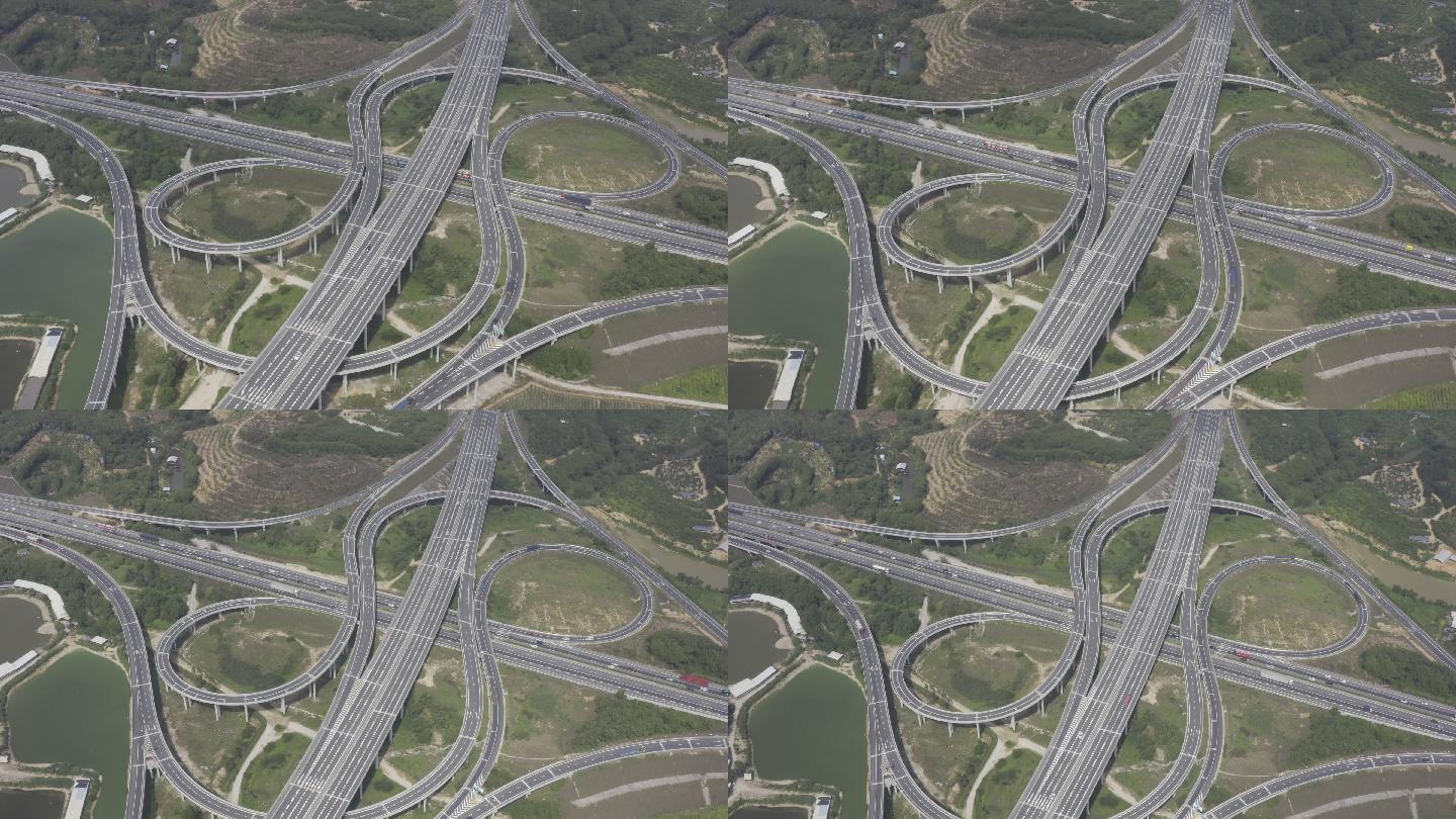高速公路互通 立交桥 车流