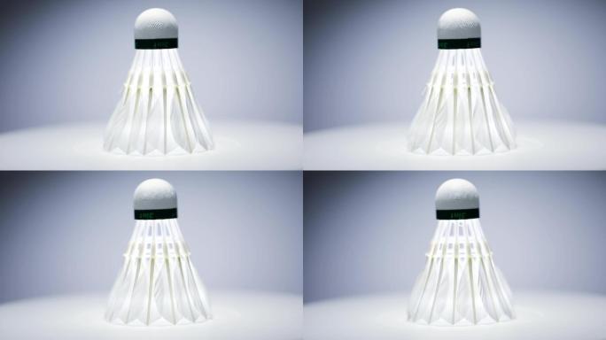 羽毛球旋转特写