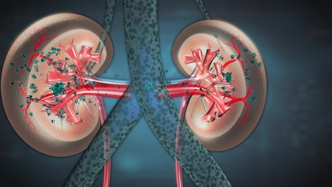 有害物质不能随尿液排出体外粘附堵塞肾小球