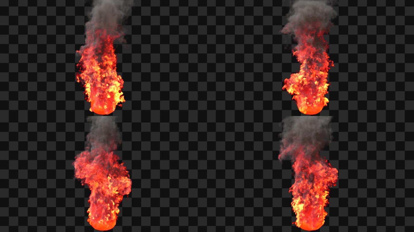 火束火花四溅火柱【alpha通道】48c