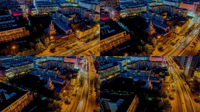 【大气城市夜景航拍】沈阳西塔环绕延时摄影