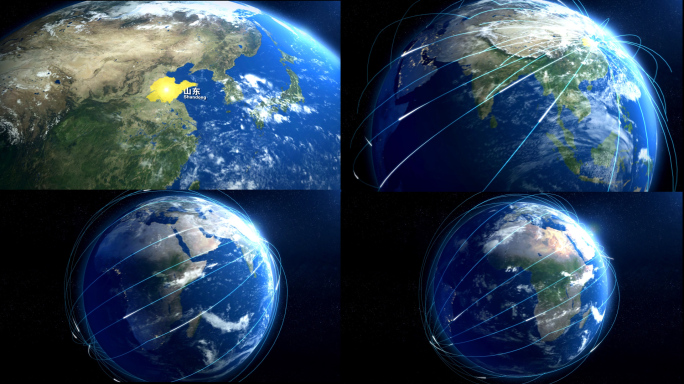 3D 地图辐射全球 【AE】+【C4D】