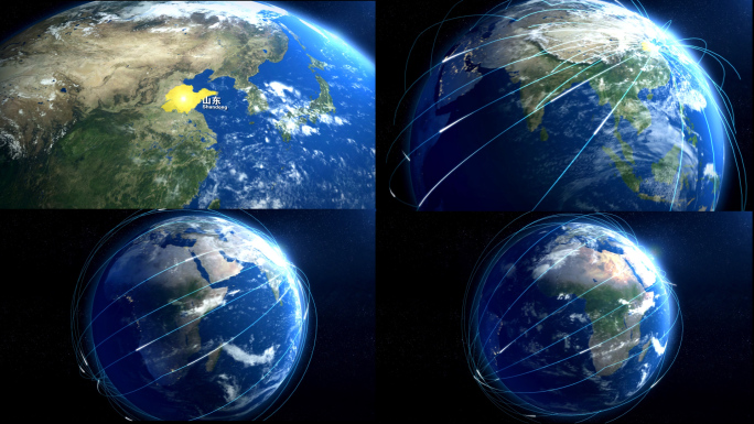 3D 地图辐射全球 【AE】+【C4D】