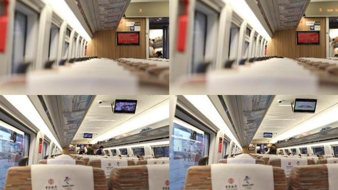 高铁座位上车，戴口罩旅客，乘客特写4k