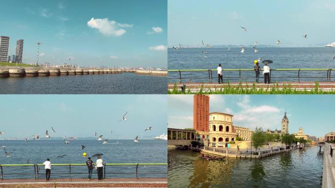 原创拍摄海滨城市沿海自然人文风光