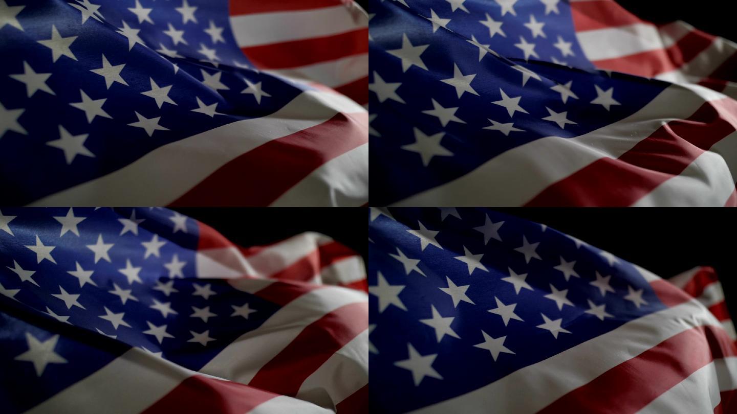美国国旗星条旗飘扬美利坚美丽国世界霸权政