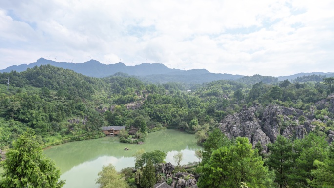 万盛石林全景