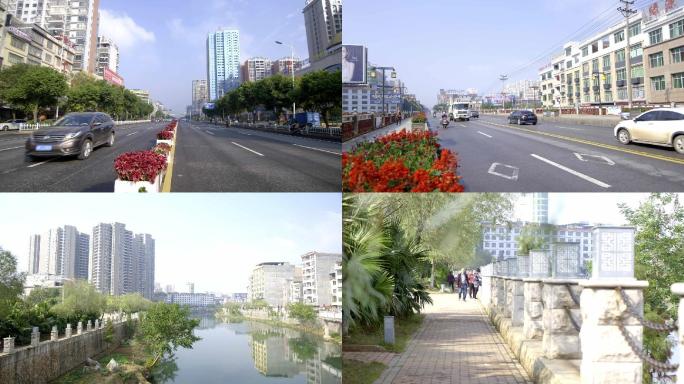 宁远县城市道路空镜