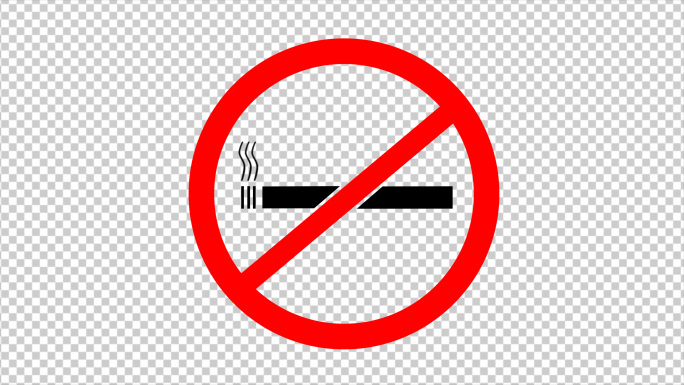 4K禁止标志、禁止吸烟、交通标志