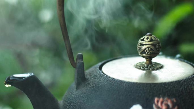 禅茶，用茶壶煮茶（意境）