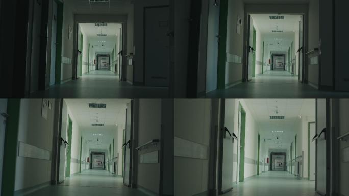 又长又暗的医院走廊