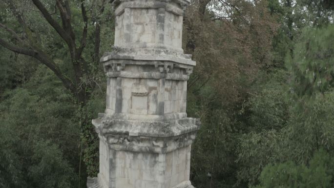 淅川县香严寺大理石七级浮屠塔航拍