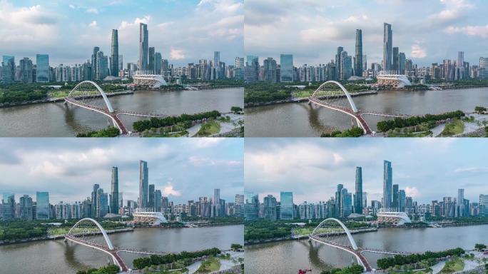 广州珠江新城海心桥8K延时素材
