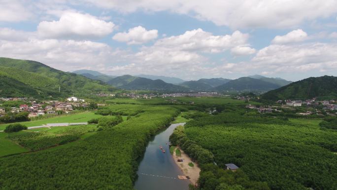 杭州余杭径山镇竹海漂流