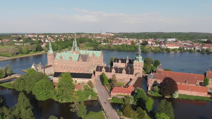 丹麦城堡航拍