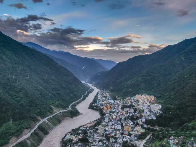 贡山县航拍延时