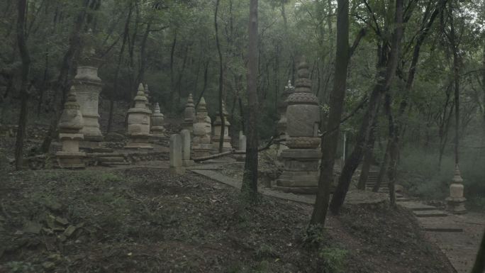 淅川县香严寺石塔碑林航拍