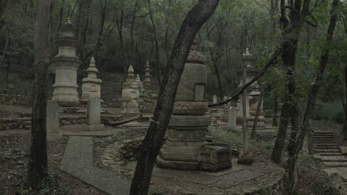 淅川县香严寺石塔碑林航拍