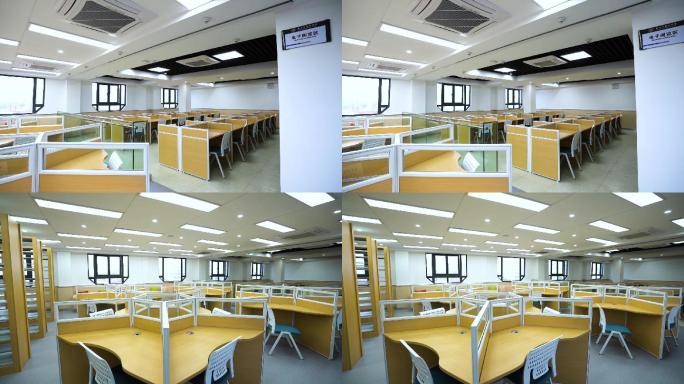 1080学校教室空镜电子阅览室