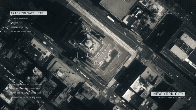 纽约市的卫星图像