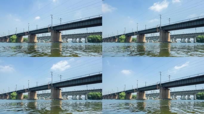 浑河铁路桥延时摄影
