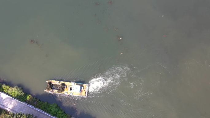 4K河道清理治理环卫打捞水面垃圾捞水藻