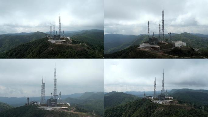 航拍太原西山最高峰庙前山4K