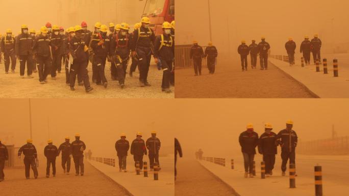 河西走廊，沙尘暴中的产业工人
