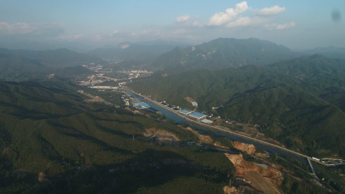 西峡香菇大棚基地航拍