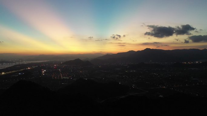 【台州椒江】山顶日落