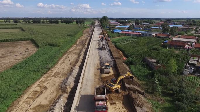 农村公路 修路 村村通 农村道路 村路