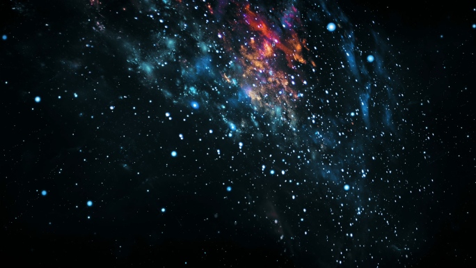 【4K宇宙】旋转星云碎片银河科幻虚拟视觉
