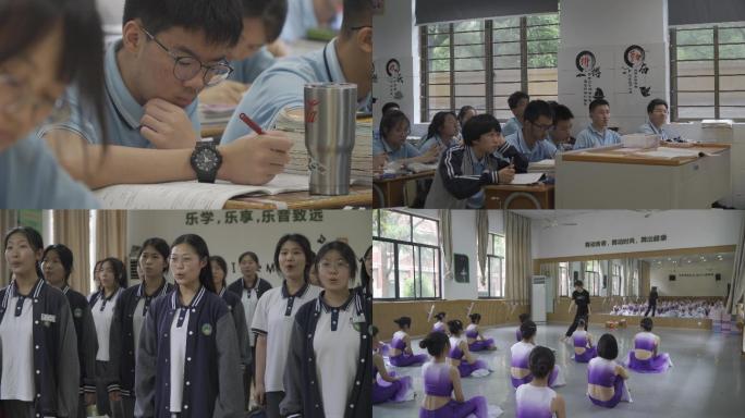 学校学生老师讲课-高中