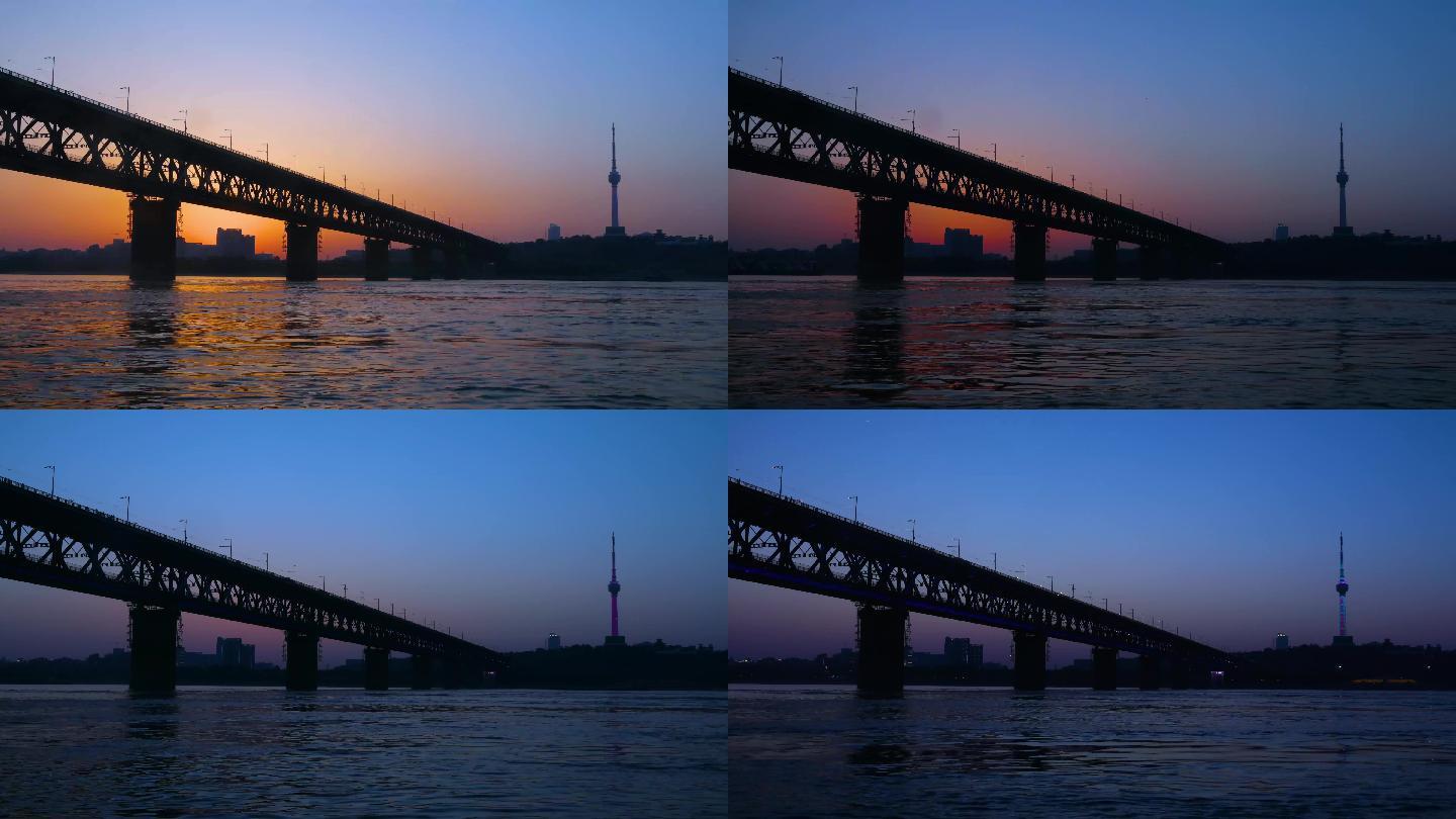 4K武汉长江大桥延时