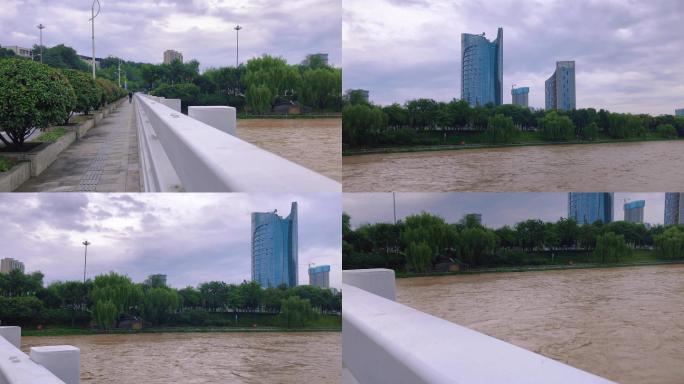 西安浐河风光、雨后浐河
