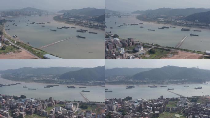 广西梧州西江汊河桥4K航拍
