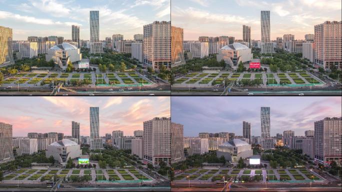 北京市丰台区丰台科技园晚霞延时