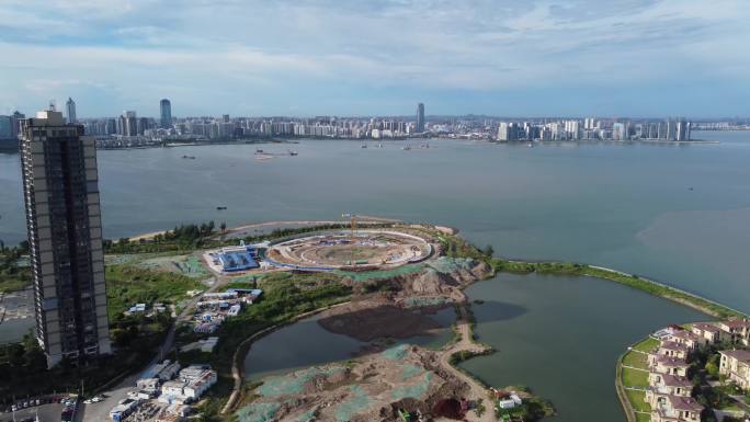 海口湾6号高标准驿站“天空之山”在建项目